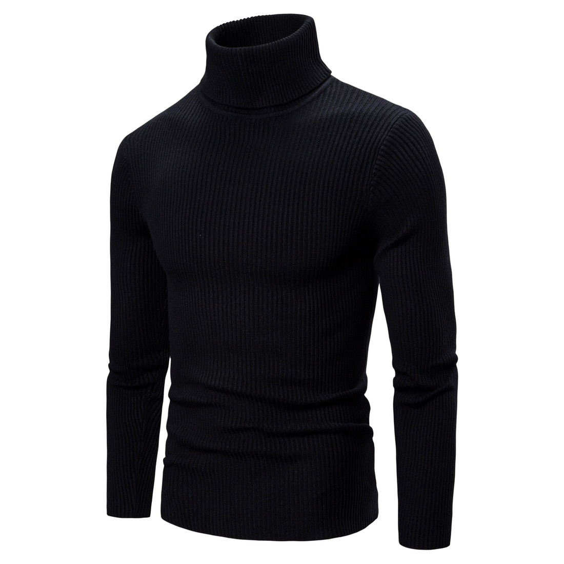 2022 Men Solid Color Sweaters Warm Casual Knitted Pullovers Sweater Clothes
